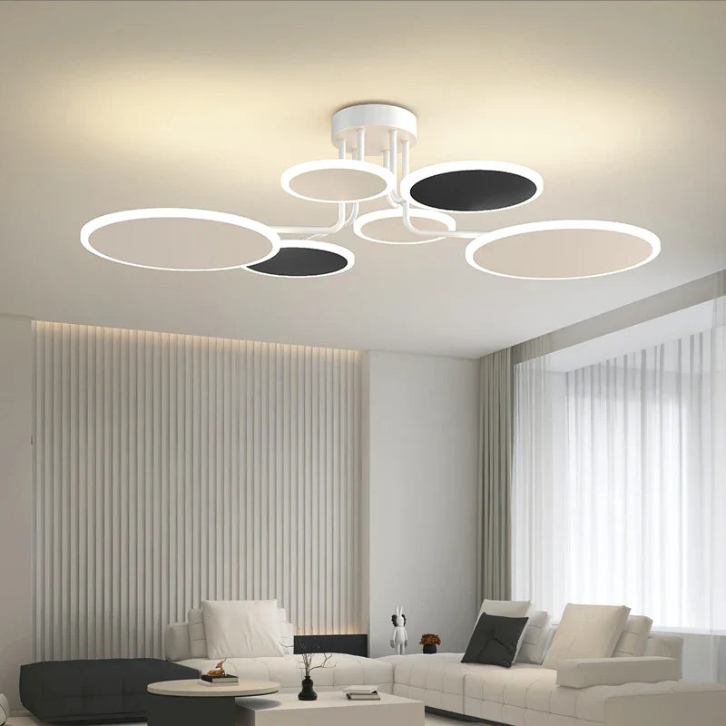 Modern shiny acrylic chandelier