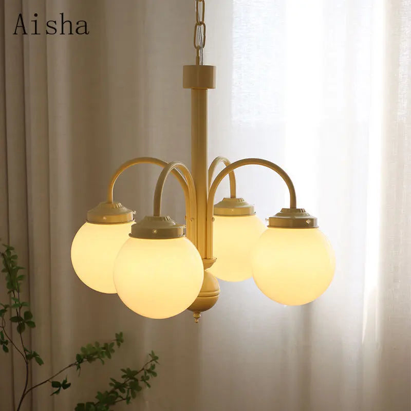 multi-head vintage glass chandelier for interior decoration