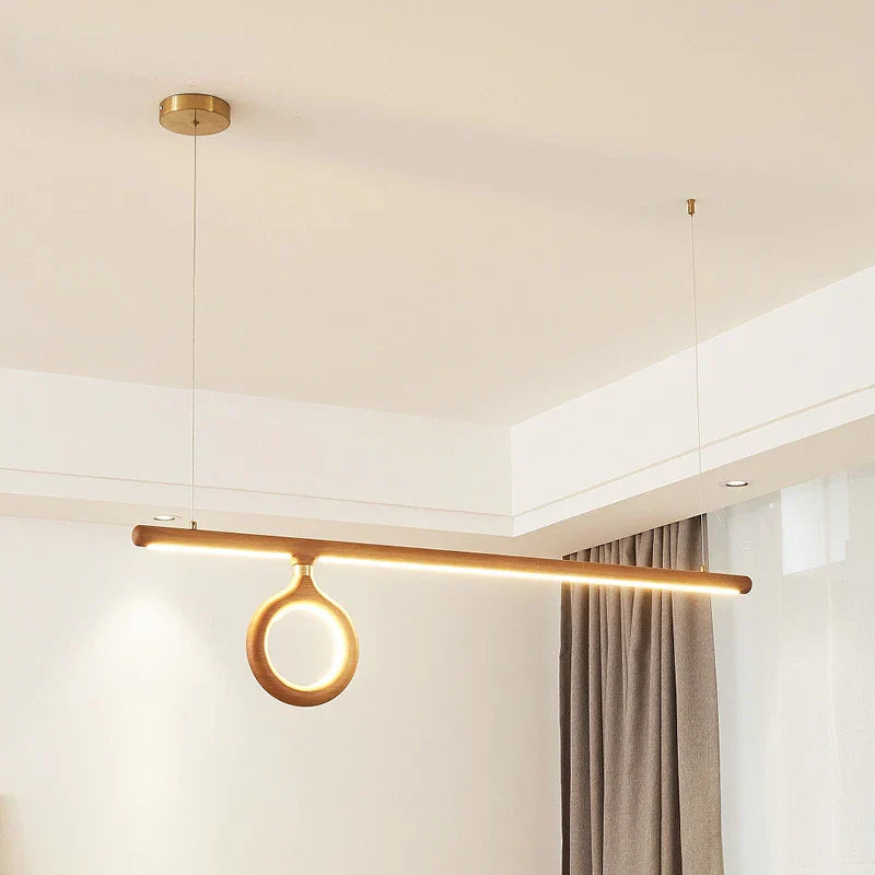 Elegant luminous Japandi Nordic chandelier