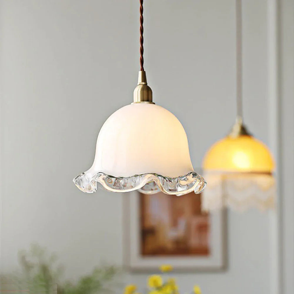 Designer glass chandelier for restaurants, bars, and modern spaces