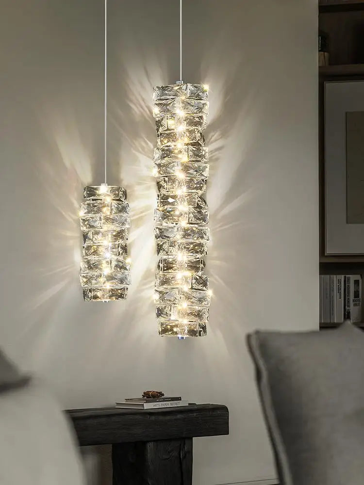 Modern light crystal chandelier for elegant and contemporary interiors