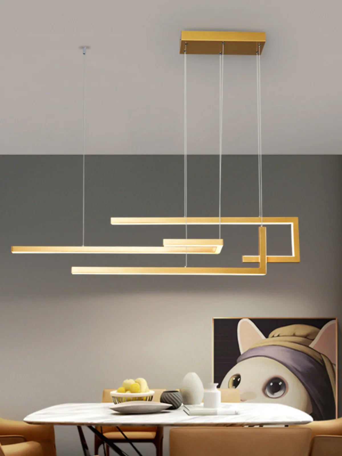 Elegant and bright LED chandelier
