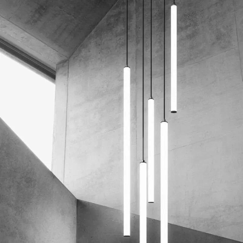 Modern chandelier illuminating large spaces.