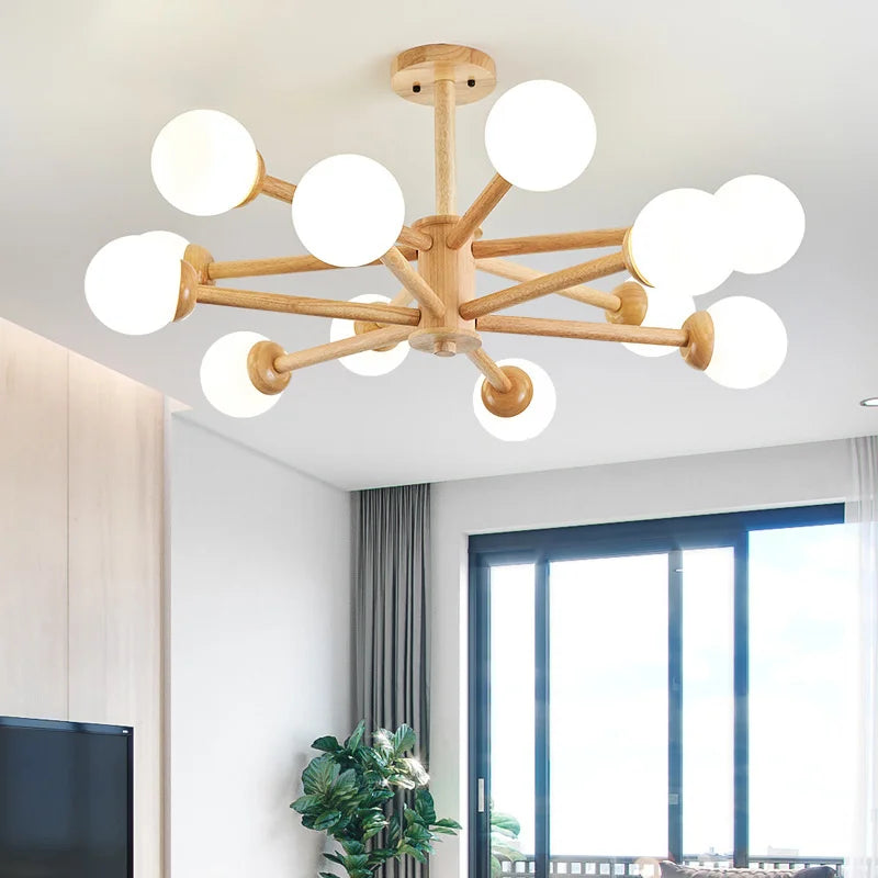 Modern glass chandelier for elegant interior decoration