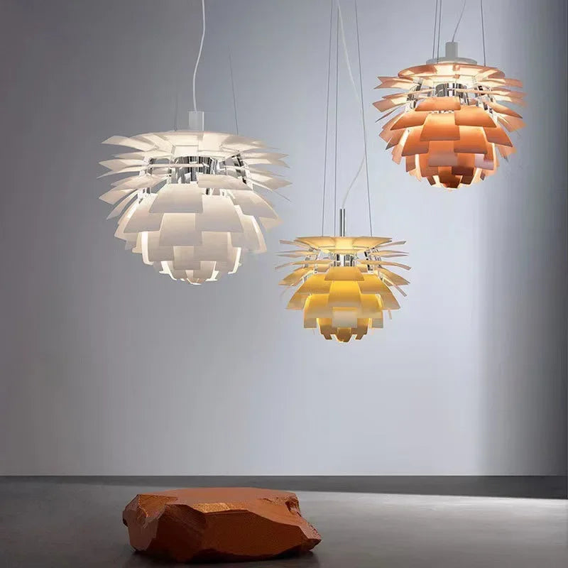 Elegant Natural Wood Chandelier