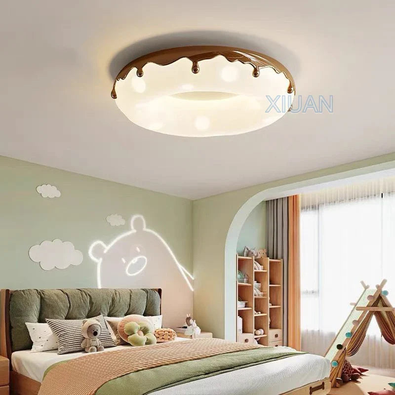 Lustre donuts round bubble lamp for children eye protection