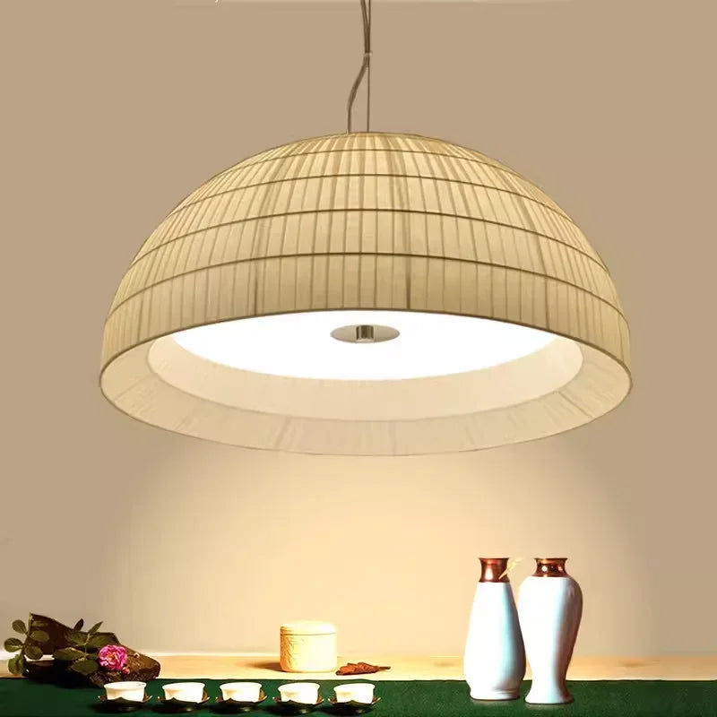 LED fabric chandelier for restaurant, cafe, and bar