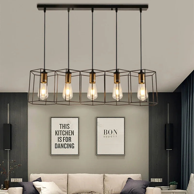 Elegant multi-head articulated chandelier