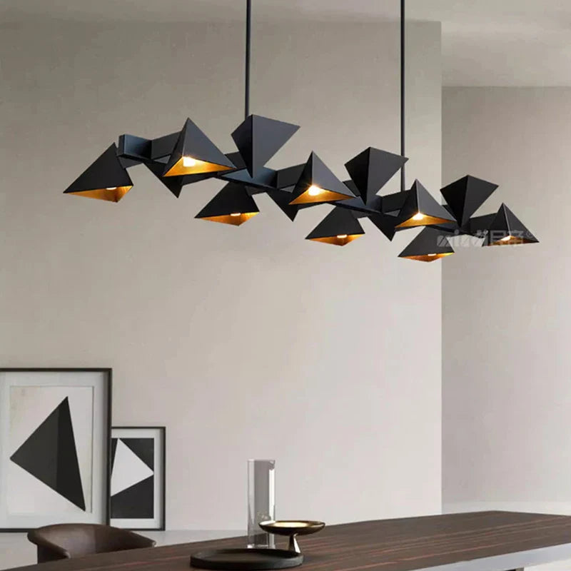 Modern design decorative black metal indoor chandelier