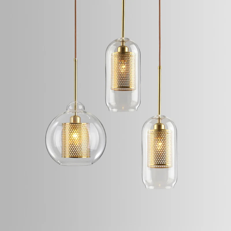 Nordic Clear Glass Pendants