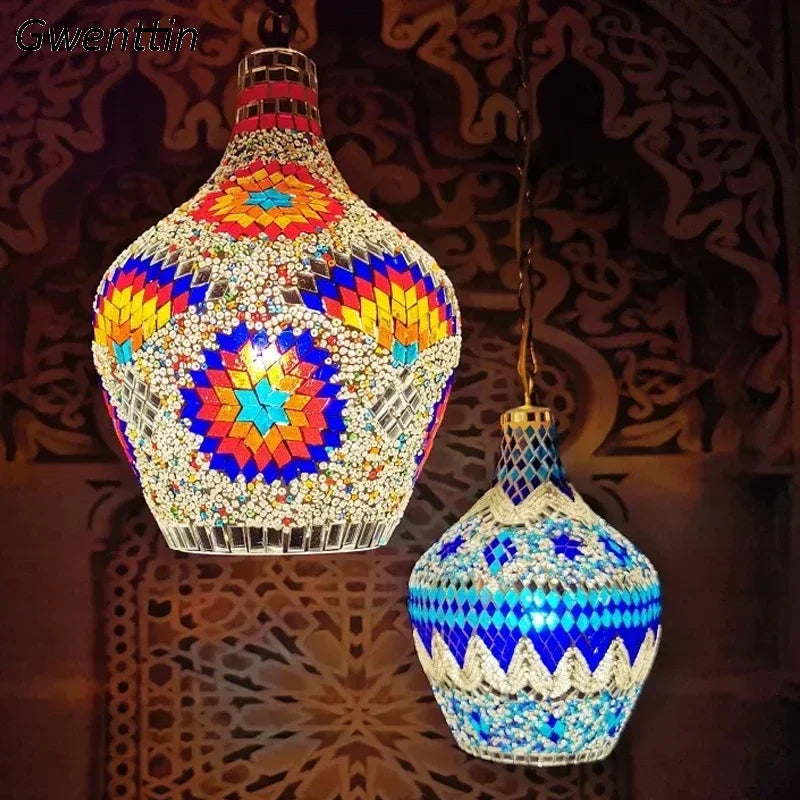 Bohemian art vase chandelier for handcrafted home decor