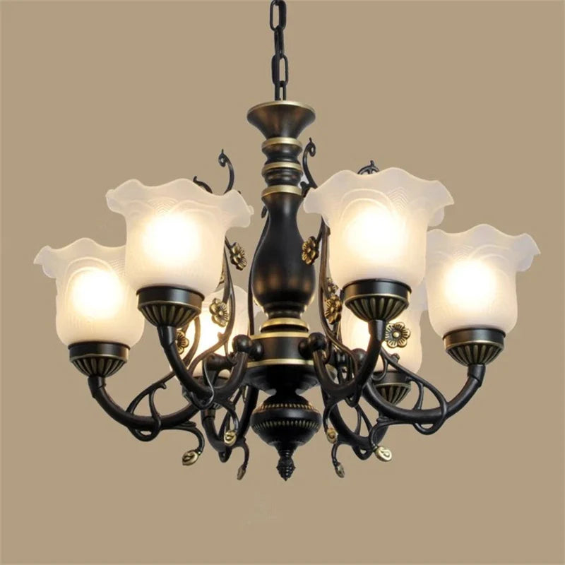 Elegant Modern Vintage European Chandelier