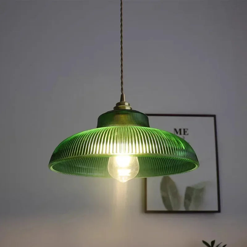 Vintage LED glass chandelier for interior decoration
