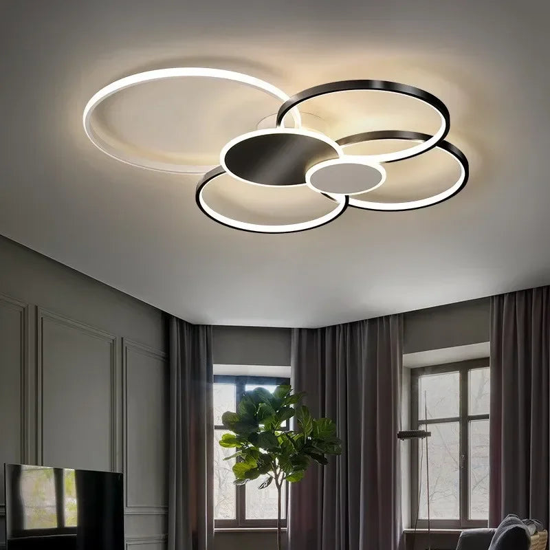 Contemporary luminous crystal chandelier