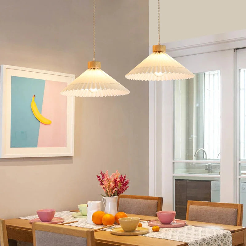 Elegant contemporary design wooden chandelier
