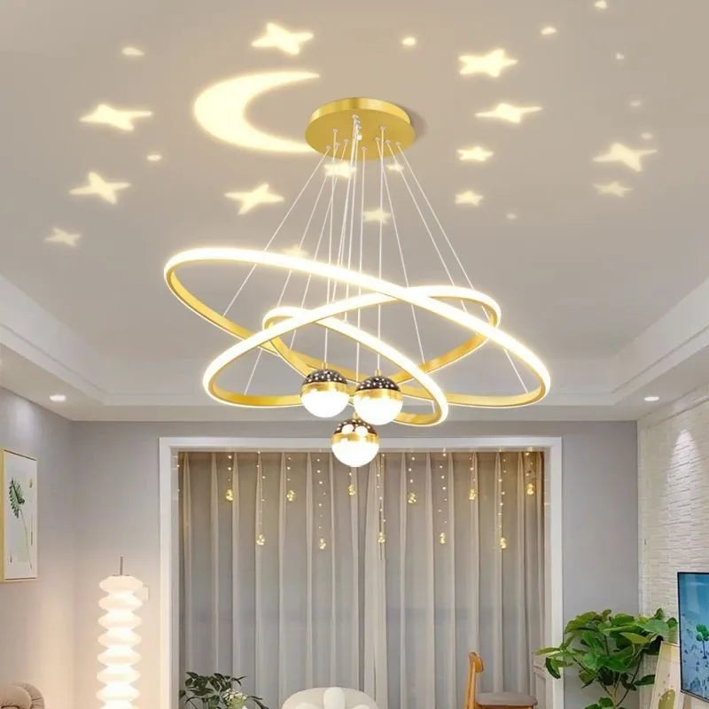 Modern LED silica chandelier for restaurant and office