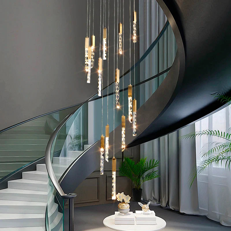 Modern crystal chandelier for elegant interior lighting