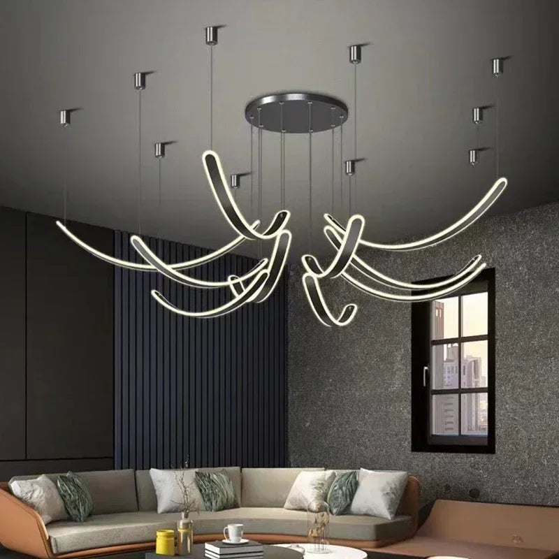 Modern LED chandelier for elegant interior decoration