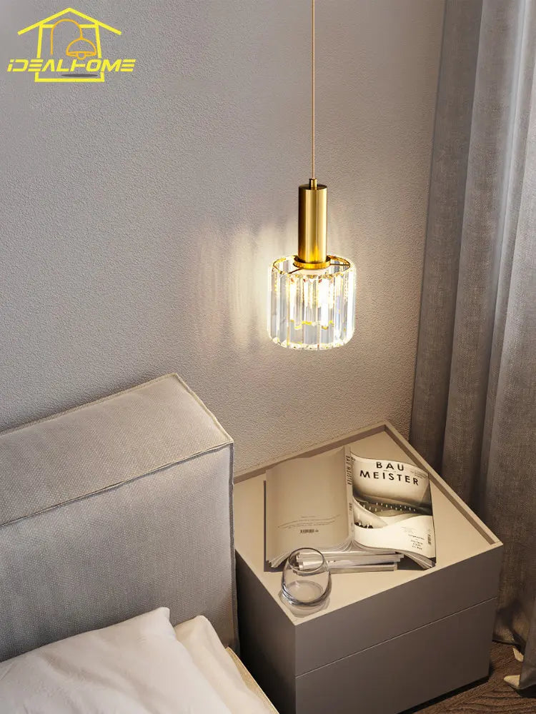 Elegant contemporary crystal pendant light.