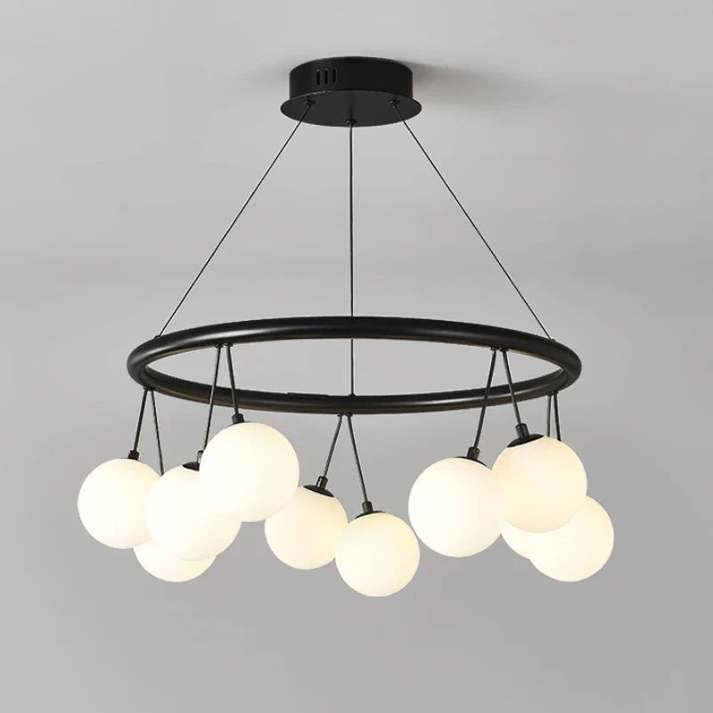 Unique modern transparent LED chandelier