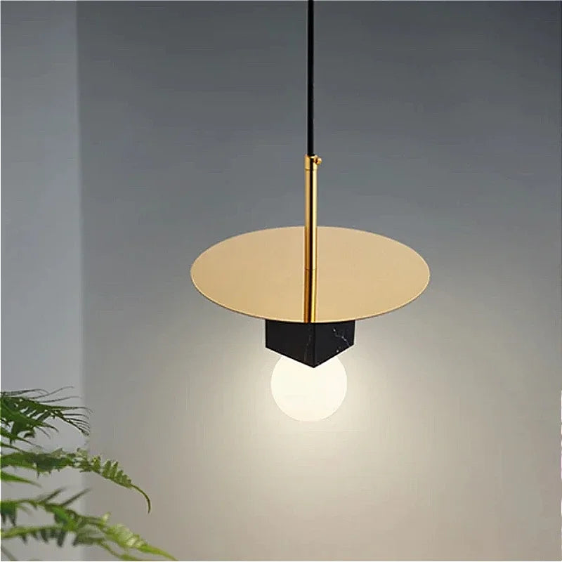 Creative minimalist design Nordic marble chandelier for modern decor