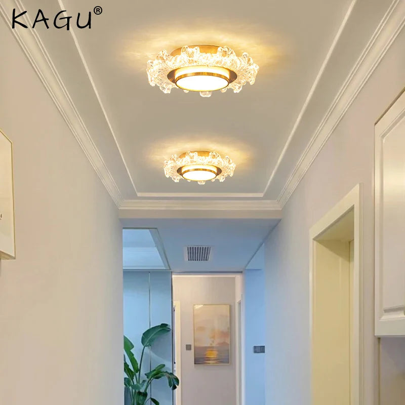 "Modern chandelier illuminating interior space"