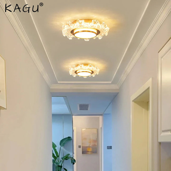 "Modern chandelier illuminating interior space"