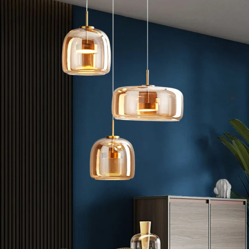 Elegant modern design glass chandelier