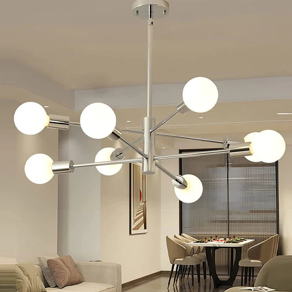 Bright contemporary satellite design chandelier
