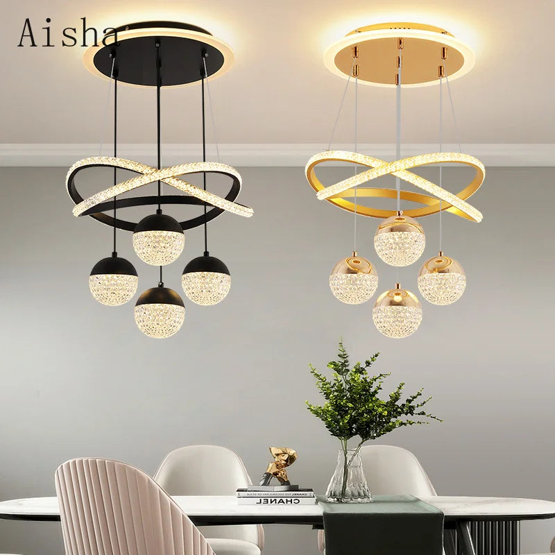 Modern LED chandelier for elegant and luxurious interior decoration