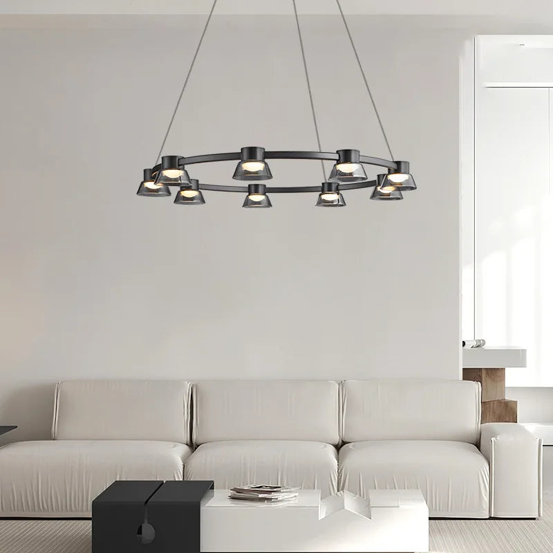 Nordic design minimalist modern LED glass pendant light