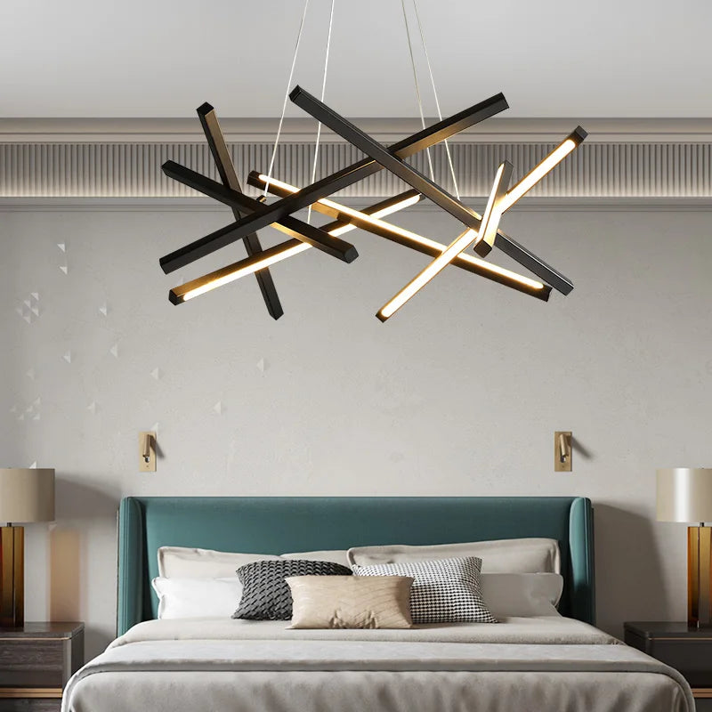 Minimalist design, geometric, creative and luxurious chandelier
