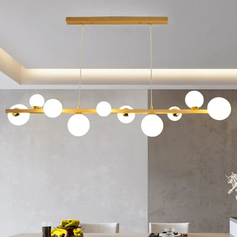 Elegant contemporary glass chandelier