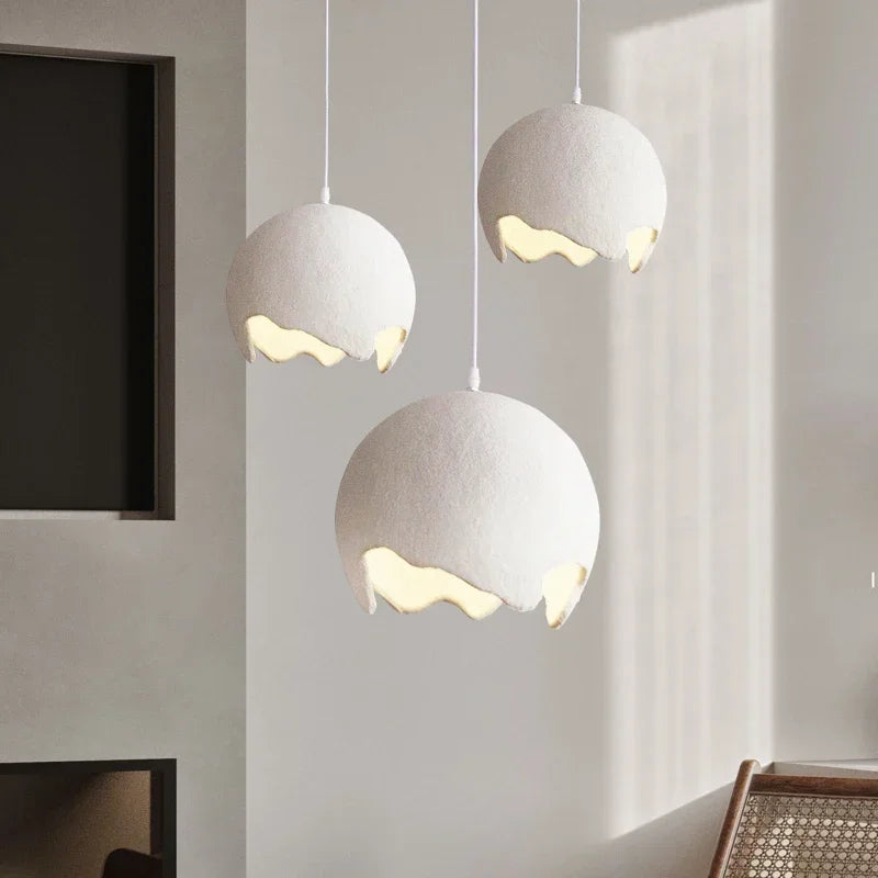 Modern design micro-cement chandelier for bars and restaurants