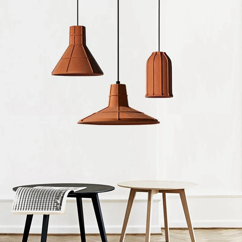 Retro loft concrete industrial chandelier for home bar