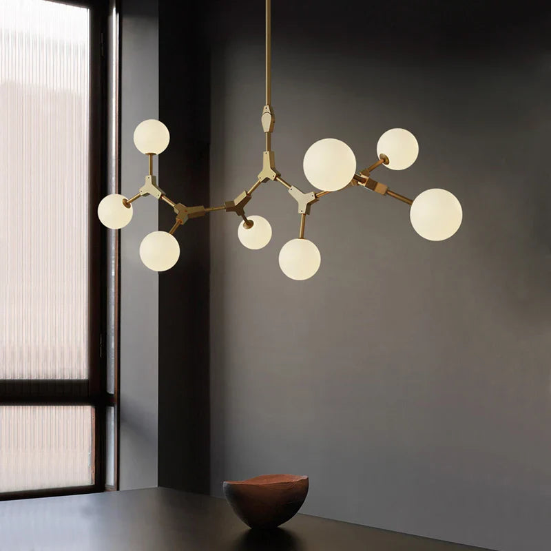 Minimalist luminous soft indoor chandelier