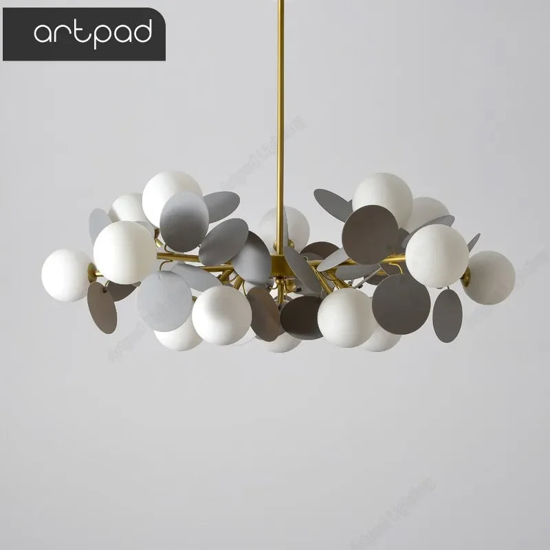 Modern Gold Grape Chandelier