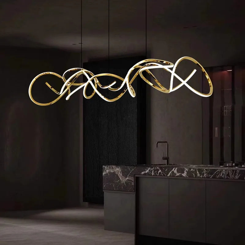 Modern design LED chandelier, ideal for interior decoration