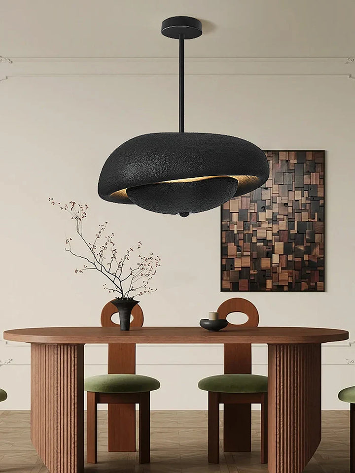 Wabi-sabi modern chandelier design for bar and round table