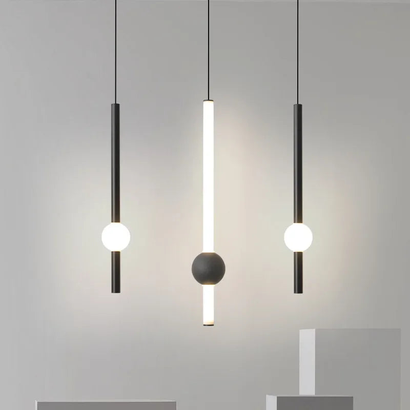 Sleek modern linear chandelier