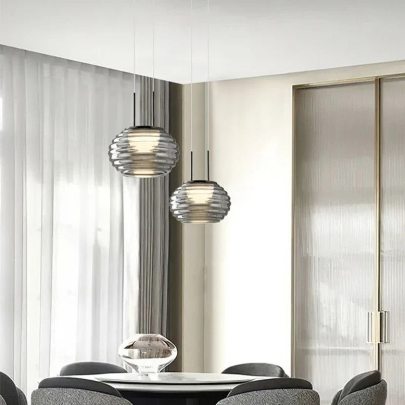 Minimalist modern LED chandelier suitable for shops and cafés