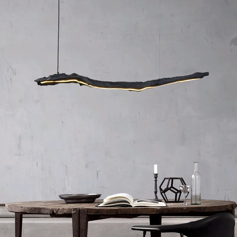 Nordic Wabi-Sabi LED Chandelier for Restaurant and Cafe