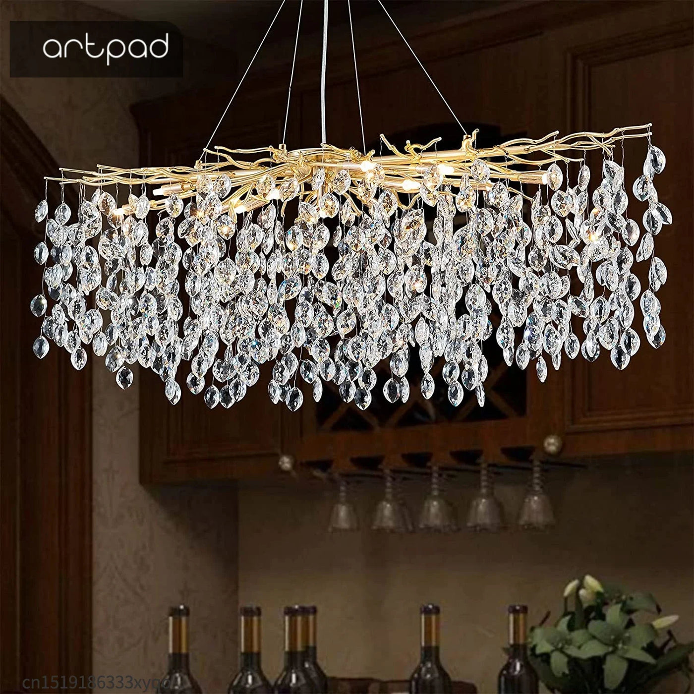 Elegant Contemporary Crystal Chandelier Design