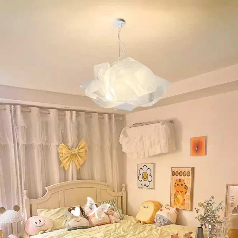 Romantic floral chandelier for a child's bedroom