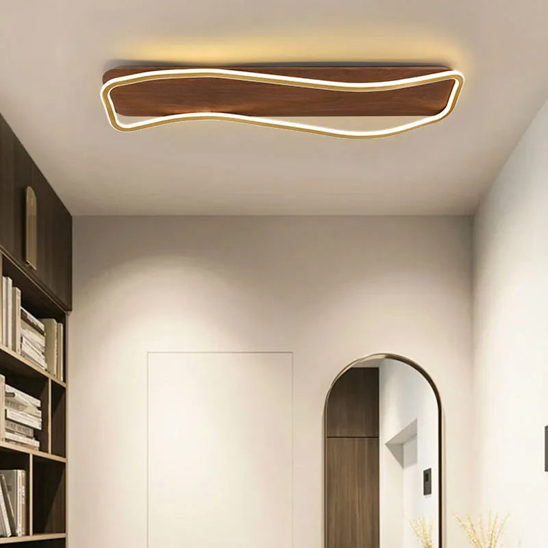Modern Wooden Lighted Hallway