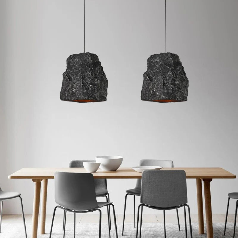 Handmade Nordic Wabi-Sabi Style Faux Stone Chandelier