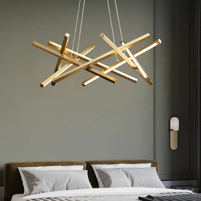 Simple modern LED chandelier for interior lighting