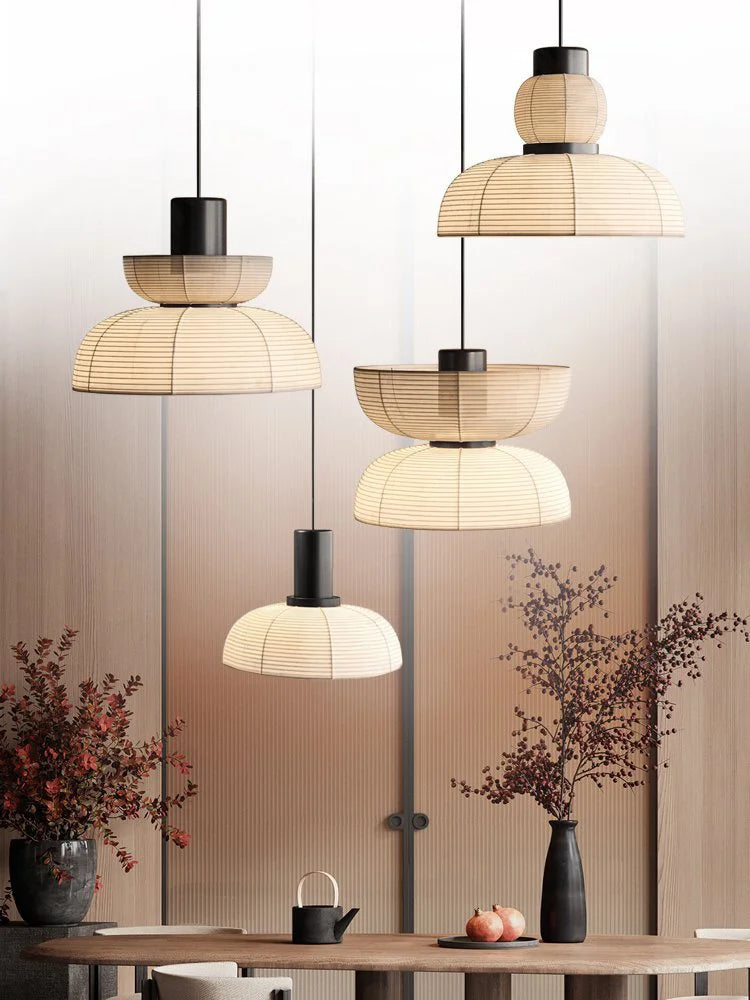Minimalist Wabi Sabi LED Chandelier for Restaurant Bar