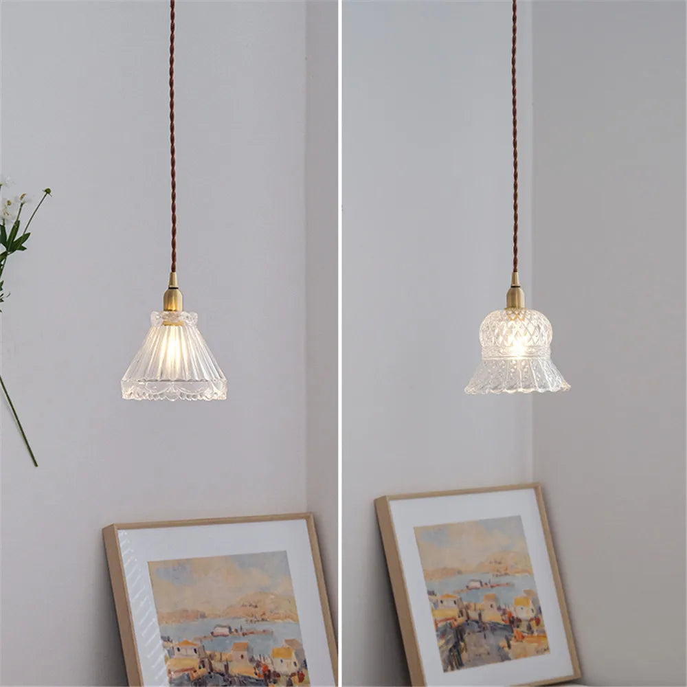 Elegant Retro Brass Chandelier