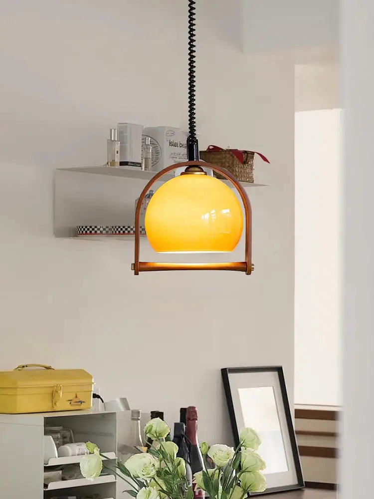 Vintage Precious Wood Design Chandelier